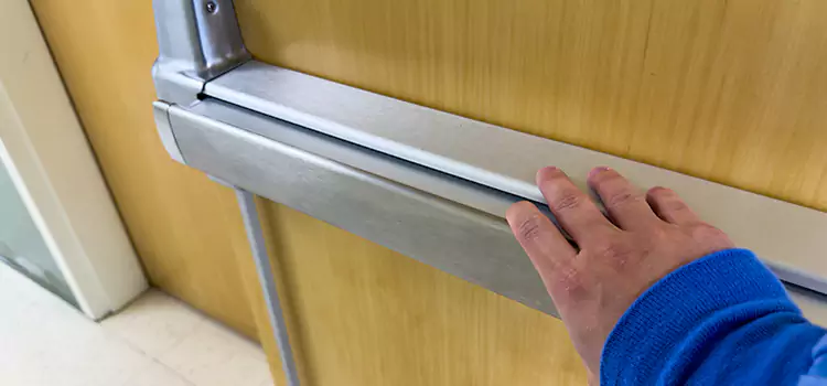 Installing a Push Bar on a Door Winona